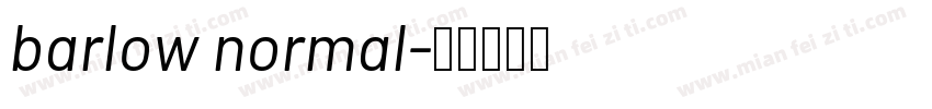 barlow normal字体转换